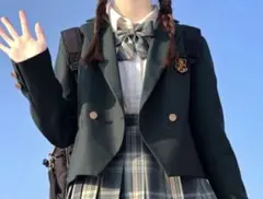 【女の子】フォーマルジャケット　ダークグリーン　卒服　発表会