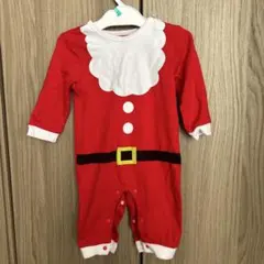 クリスマス　サンタ　ロンパース　ベビー服　コスチューム　74