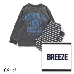 BREEZE【WEB限定】バラエティユニ長袖パジャマ_上下セット 140-150のサムネイル