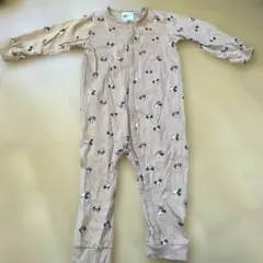 H&M ミッキーミニー柄ロンパース 12-18M 長袖　カバーオール　ディズニー