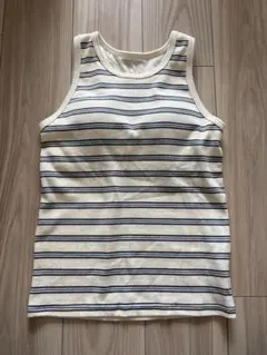 mysa closet タンクトップ ホワイト　ボーダー