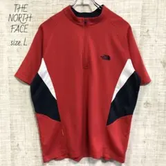 ザノースフェイス　THE NORTH FACE 半袖　Tシャツ　赤　L 刺繍