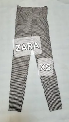 美品★ZARA★ギンガムチェック ハイウエスト スキニーパンツ XS