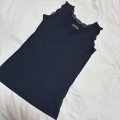 レディース　タンクトップ　アンダーウェア　ブラック　M