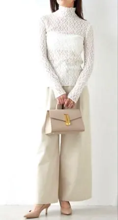 GALLARDAGALANTE　美品☆レースタートル　ニット