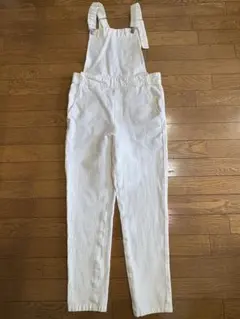【YANUK】ヤヌーク　サロペット 白 ホワイト オーバーオール　美品　24