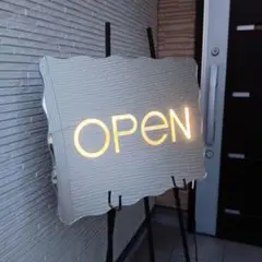 LED内蔵open看板・店舗看板・ミラー看板