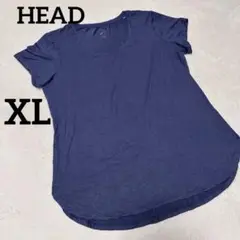 HEAD ネイビー トレーニングTシャツ XL