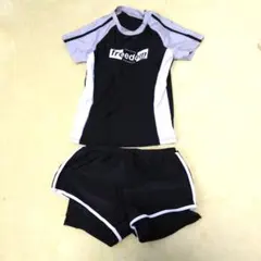 未使用 M 155表記 ラッシュガード水着上下