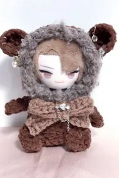おすわりぬい服 クマの着ぐるみ[匿名配送] にじぱぺっと ぬい服 ぬい帽子