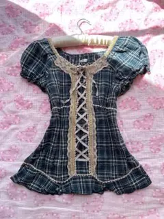 axes　アクシーズ　y2k　00s　編み上げリボン　姫ロリ　BIGリボンᥫ᭡ axes アクシーズ y2k 00s 編み上げリボン 姫ロリ۶•ৎ - メルカリ