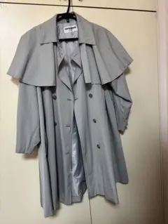 ramowear グレー トレンチコート ケープスタイル