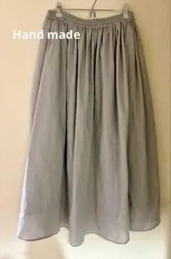 Lisette リゼッタ コットンローン スカート 淡いグレー ふんわり