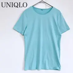 UNIQLO ユニクロ 半袖Tシャツ (M) カットソー ライトブルー スポーツ