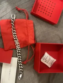 DIESEL DX1389 チェーンブレスレット シルバー