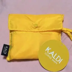 カルディ　エコバッグ　イエロー