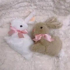 ぬいぐるみ うさぎポーチ バッグ 子うさぎショルダー 2匹セット