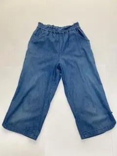 KP デニムブルー ハーフパンツ ウエストゴム　150
