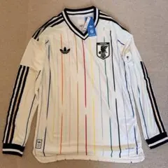 サッカー日本代表 ユニフォーム 新品未使用カラフルデザイン 白 M-110