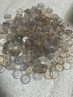 透明系プラスチックボタン約160個