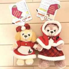 ダンシング・スノーフレークス クリスマス ぬいぐるみバッジ 2点セット