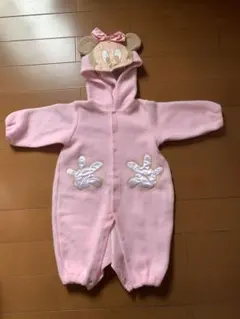 フード付きロンパース