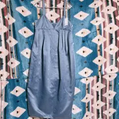 【新品未使用】ブルー キャミワンピース Fサイズ