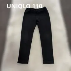 UNIQLO 110 レギンスパンツ　黒　リブ　10分丈　ユニクロ　子供服