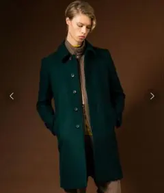 UNITED TOKYO Super110'sメルトンステンカラーコート