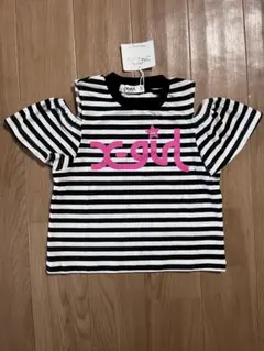 X-girl STAGES ボーダー 肩出し Tシャツ 120cmのサムネイル