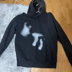 DIESEL スプレーペイント風パーカー ブラック　sサイズ