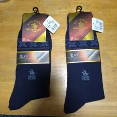 SANTA BARBARA ネイビーソックス 24-26cm 2足セット