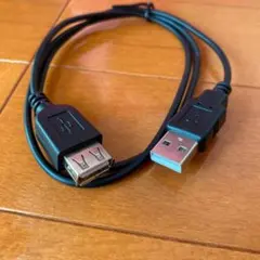 5本セット　USB延長ケーブル　新品未使用　ブラック