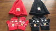 キッズ用ニット帽と手袋セット