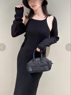 SNIDELカーデセットアメスリニットワンピース