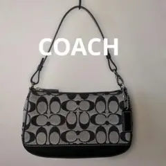 COACH コーチ　シグネチャー　黒　アクセサリーポーチ　6094
