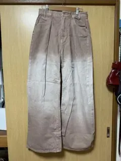 Y*y様 JEANASIS タックワイドパンツ mサイズ [ピンク]