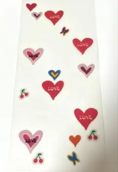 【LOVEシール】ハート・蝶・チェリー(3Dマット素材)