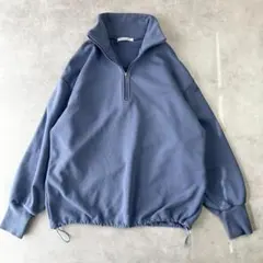 美品　ビューティー＆ユース　コットン ハーフジップ スウェットプルオーバー941