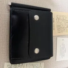 美品】SLOW&CO マネークリップ ヌバックポロサス 黒 スローアンドコー