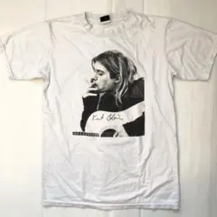 NIRVANA カートコバーン Tシャツ L 白 anvil バンドT【00s】 - メルカリ