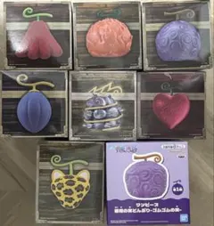 【新品未開封】ワンピース　悪魔の実ルームライト　7点＋ゴムゴムの実どんぶりセット