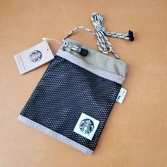 新品タグ付き CORDURA® Eco Fabric ボトルサコッシュ ベージュ
