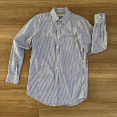 UNIQLO ユニクロ ストライプシャツ　ブルー青　S