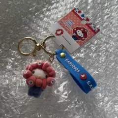 ミャクミャク　キティ　キーホルダー　フロッキー