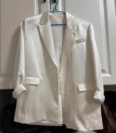 ホワイト テーラードジャケット