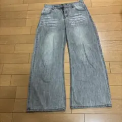 AUSDRIMAN ワイドデニムパンツ グレー