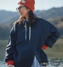 【be with M】 misayo 2way オシャプルオーバー ネイビー