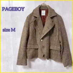 【PAGEBOY】 (M) ツイードテーラードジャケット ヘイリボーン柄のサムネイル