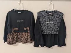 姉妹 お揃い トレーナー 110cm 130cm 2枚セット リンクコーデ